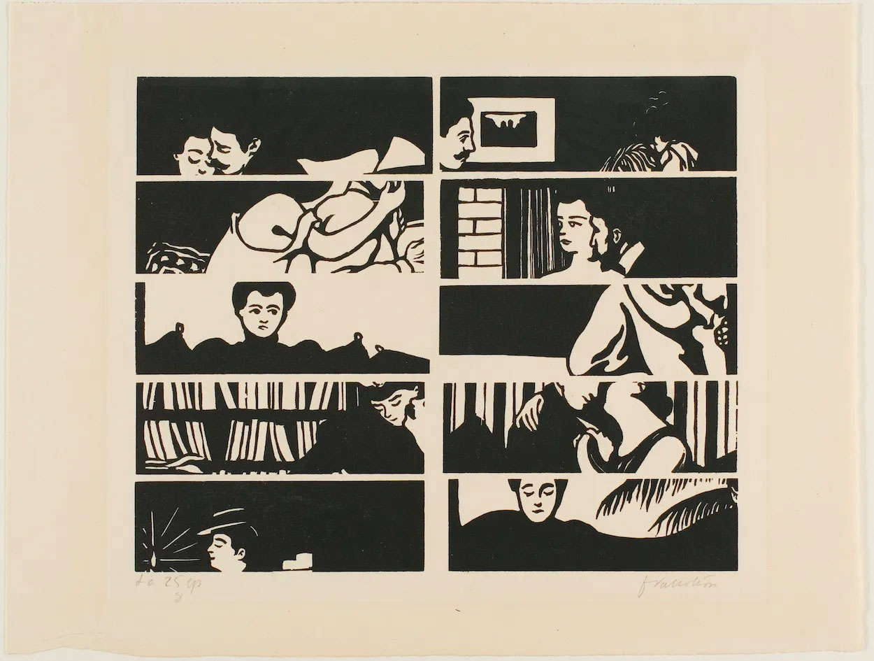 Félix-Vallotton,-Cancellation-Sheet,-fragments-of-ten-woodblocks-from-the-suite-Intimacies,-1898.jpg