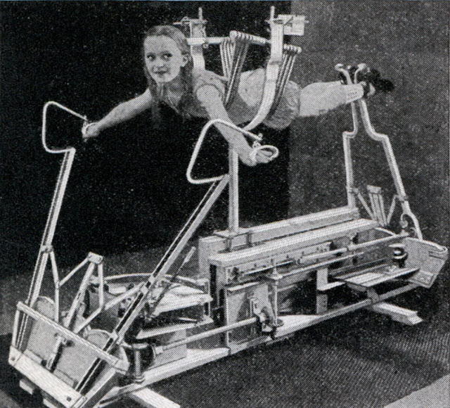 Swimming Students Learn Strokes From Machine Teacher, 1931.jpeg