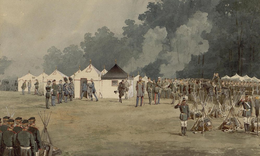 Зичи. Лагерь во время маневров (цикл Военные манёвры в Красном Селе 1865).jpg