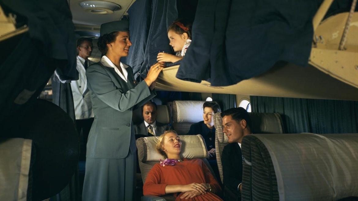 Do You Remember When You Can Sleep in the Overhead Compartment - Boeing 377 Stratocruiser from '50s.JPG