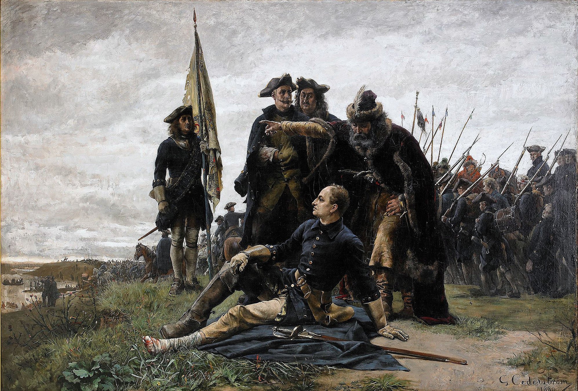 Gustaf Cederström, Karl XII and Ivan Mazeppa after The Poltava Battle.jpg