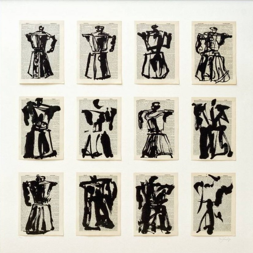 William Kentridge, Twelve Coffee Pots, 2012.jpg