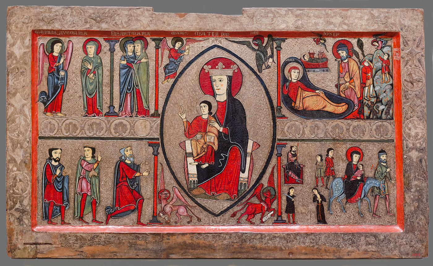 Altar frontal from Cardet, dating to the Late-13th Century.jpg