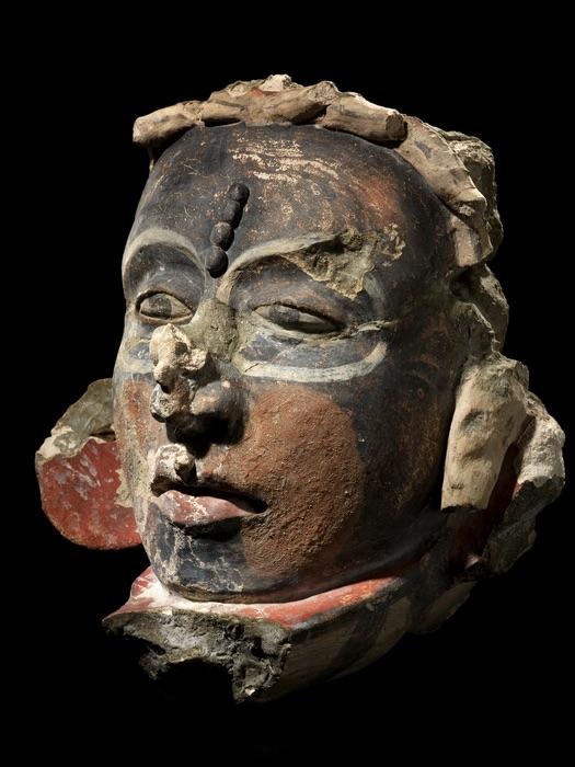 Stucco Head from Uxmal Governor’s Palace, this depiction possibly represents Chaac. Classic period, 900 A.D..jpg