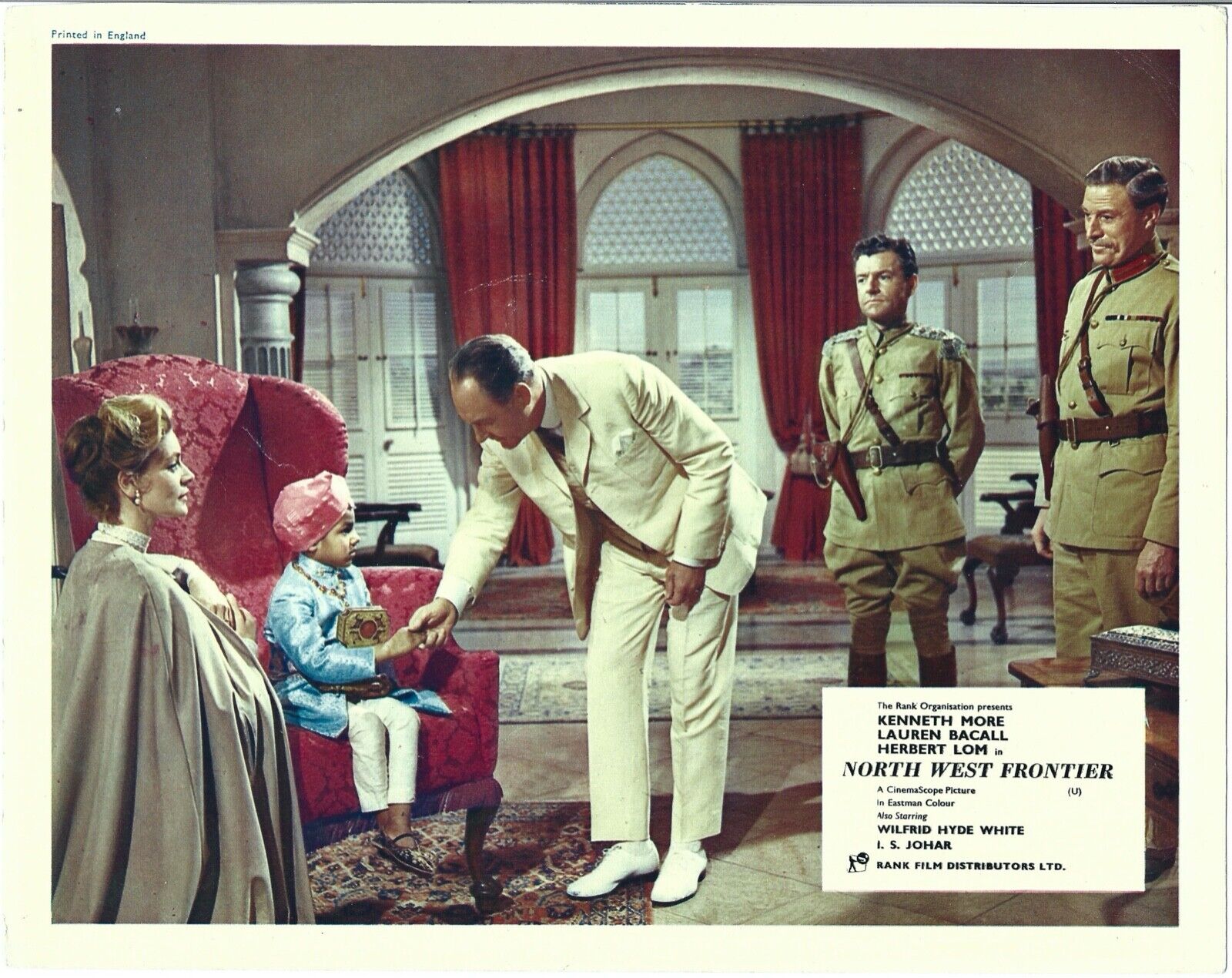 Lauren Bacall and Kenneth More in North West Frontier (1959).jpg