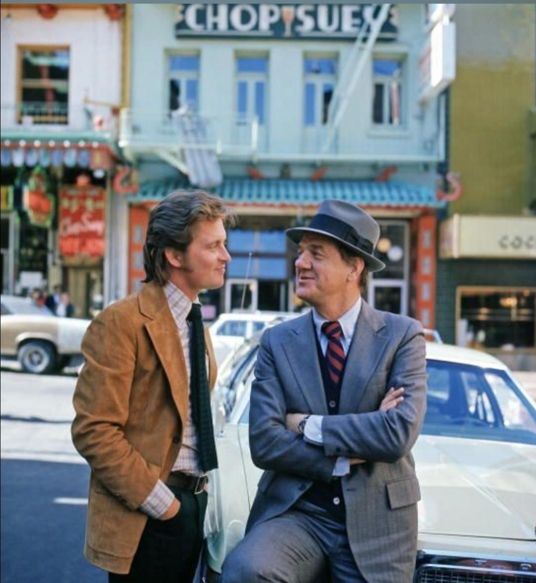 1973 Michael Douglas & Karl Malden ('The Streets of San Francisco').jpg