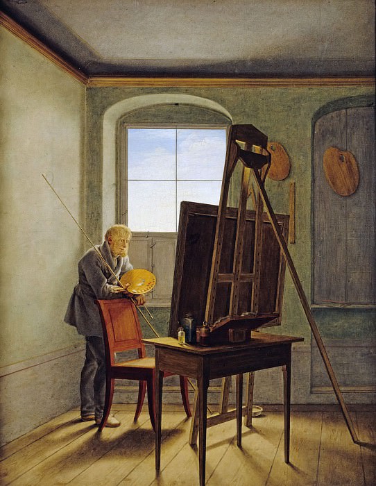 Георг Фридрих Керстинг. Каспар Давид Фридрих в своей мастерской. 1812.jpg