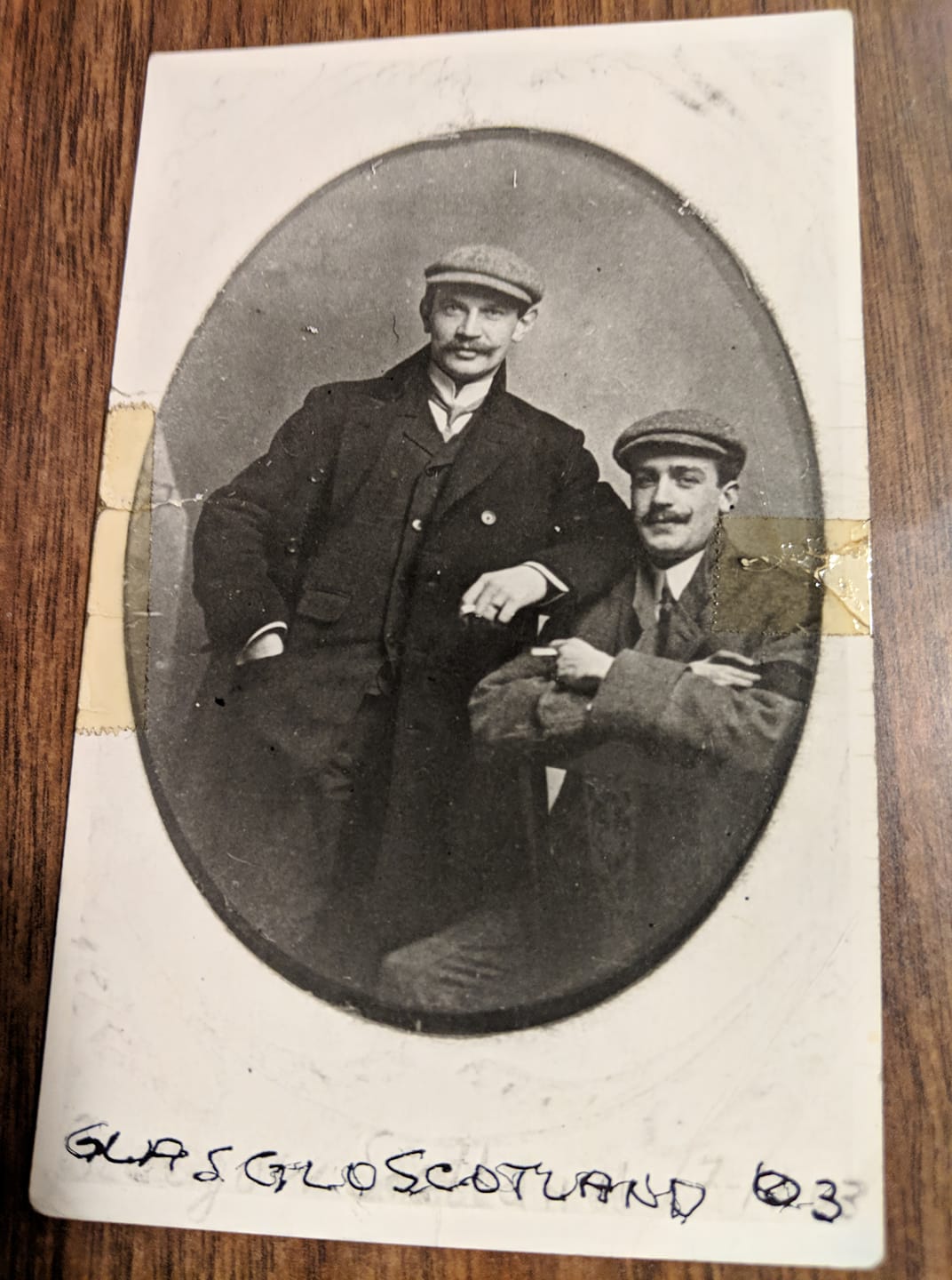 My great grandfather and his brother in Glasgow 1903.jpg