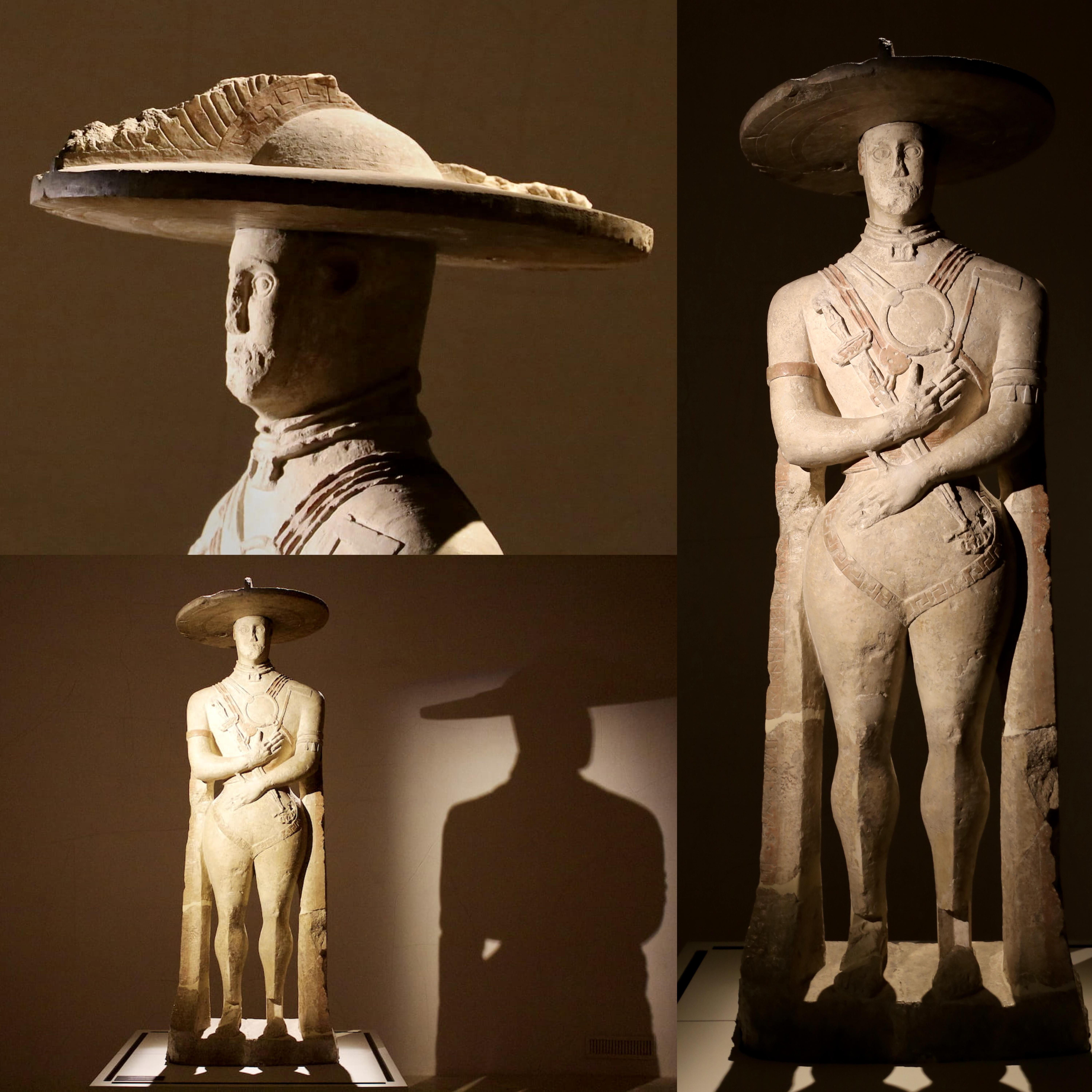 Capestrano Warrior. The translation of the inscription revealed it’s Vestine king Numa Pompilius, second monarch of Rome after Romulus, who reigned between 753 and 674 BC. The statue is dated 550 B.C. Italy..jpg
