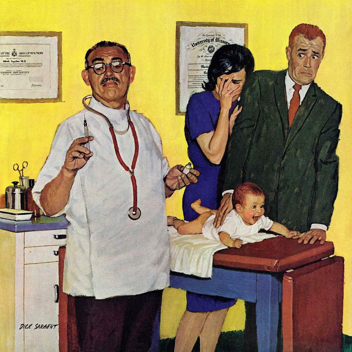 Baby's First Shot, Richard Sargent. 1962.jpg