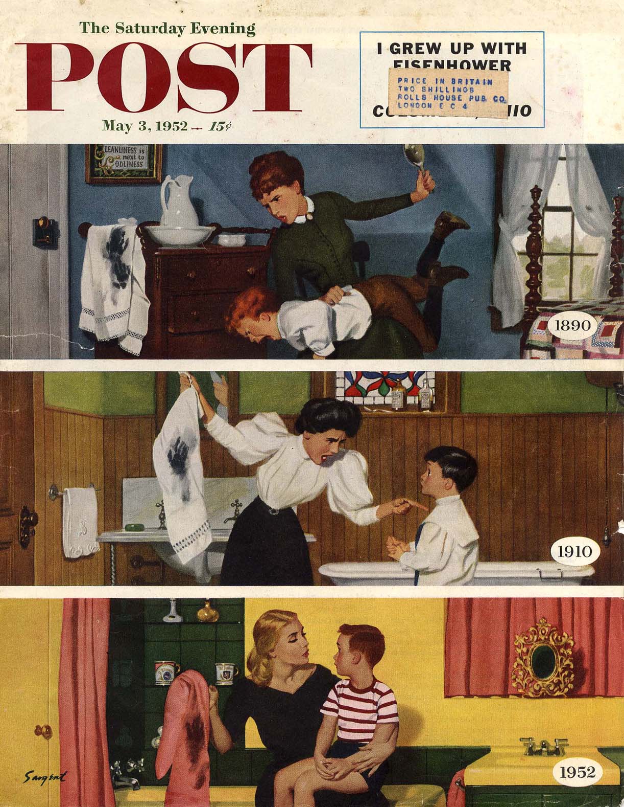 Richard Sargent. Child Psychology. Saturday Evening Post Cover, May 03, 1952.jpg