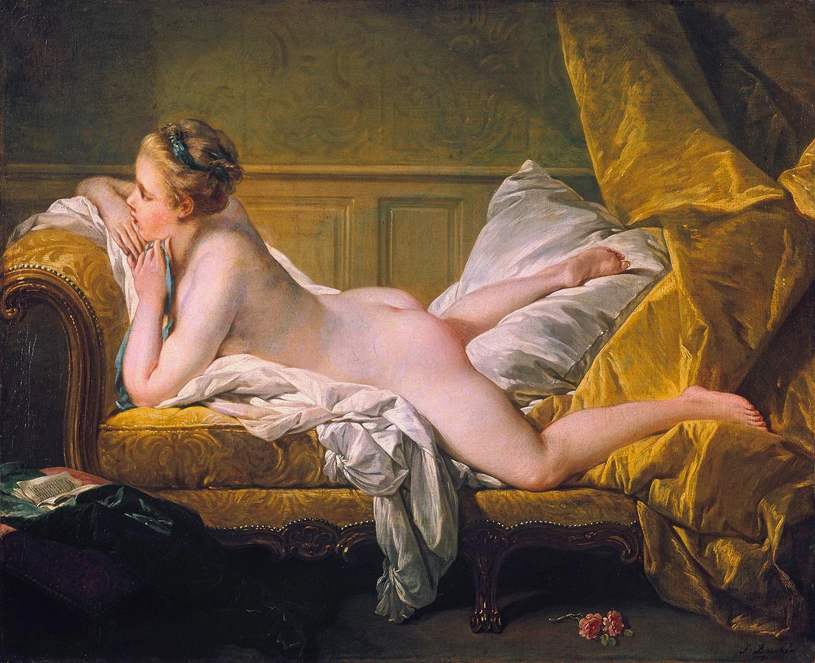 Portrait of Marie-Louise O'Murphy, mistress to Louis XV of France, François Boucher, 1751.jpg