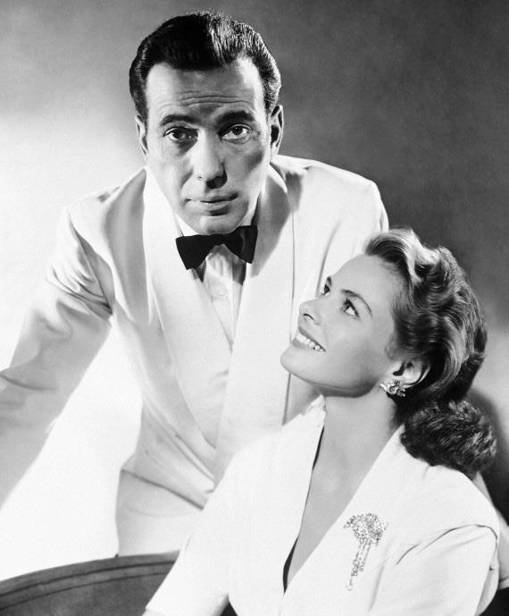 1942 Humphrey Bogart & Ingrid Bergman ('Casablanca').jpg