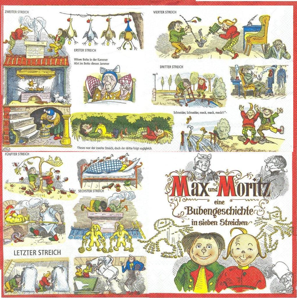 Max & Moritz is the beloved, oft reprinted, widely translated classic German 1865 book for children, about the innocent adventures of two lovable titular little boys.jpg