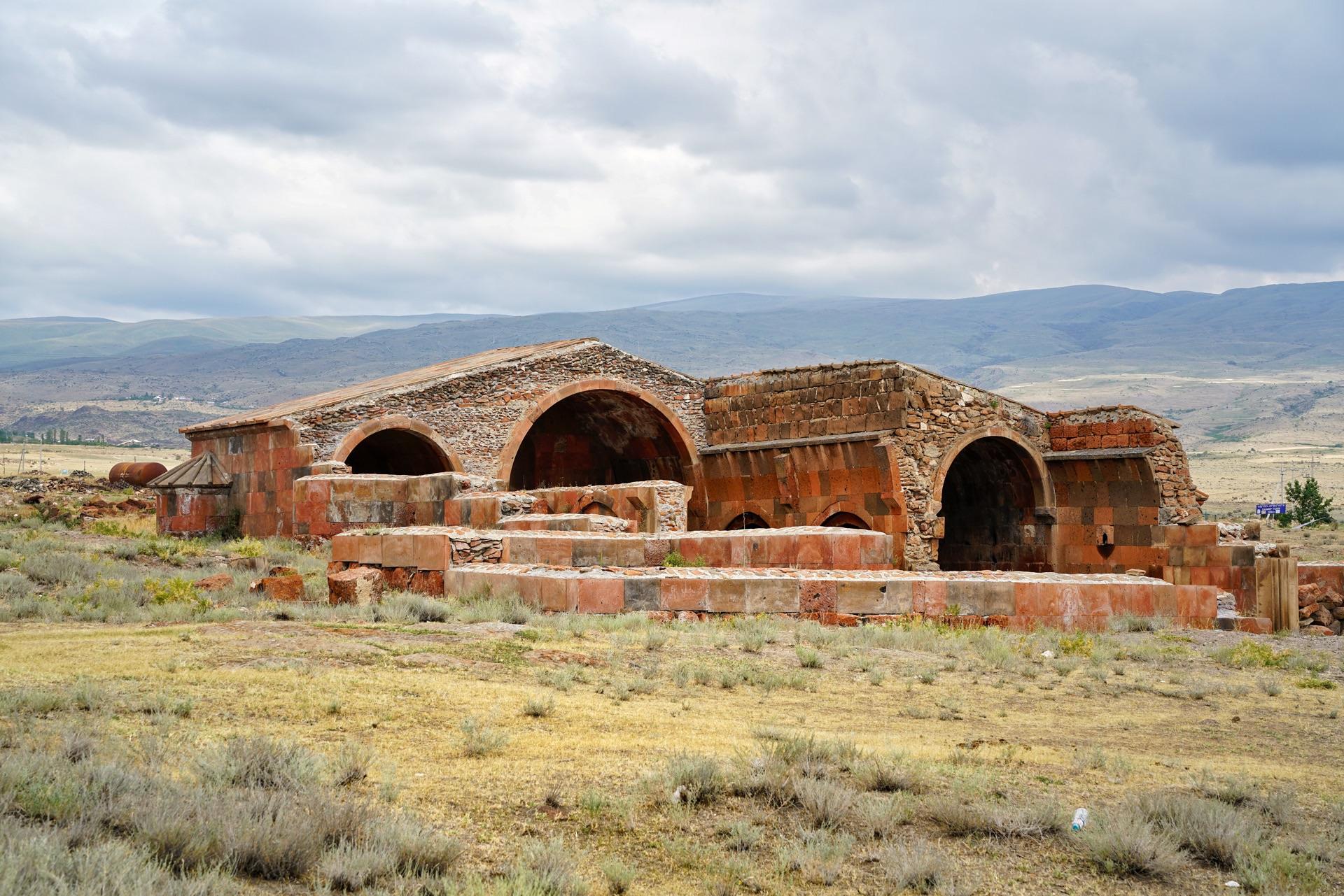 The Aruch Caravanserai, an abandoned silk road hotel in central Armenia constructed in the 13th century.jpg