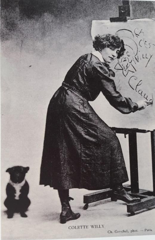 Тоби и Колетт с портретом Вилли. 1900-е.jpg