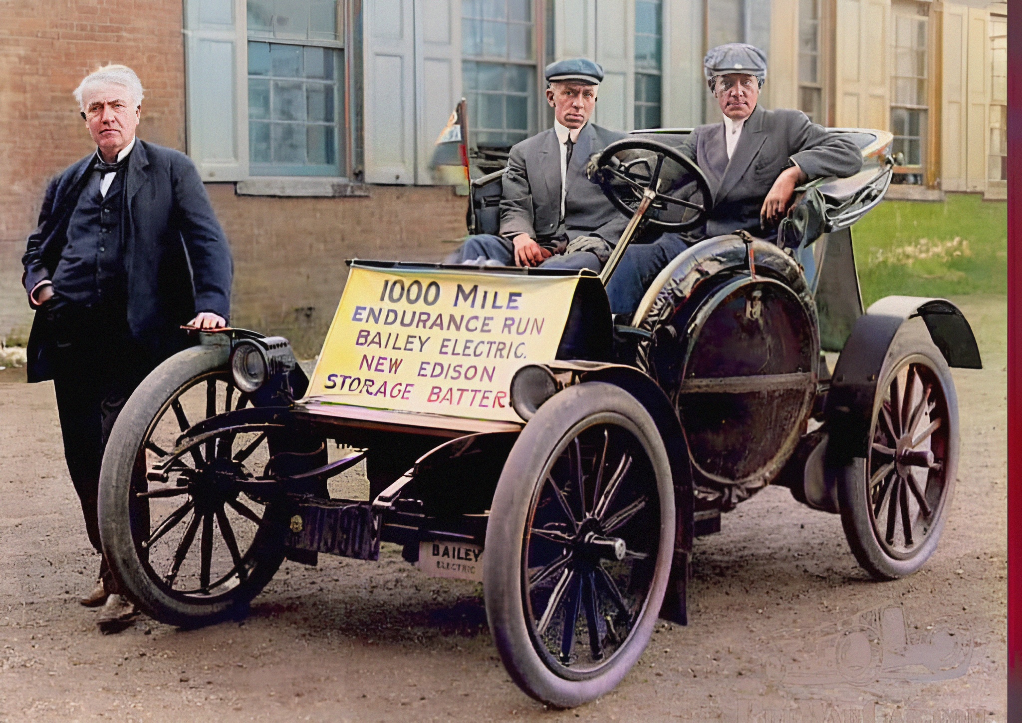 Thomas Edison posing with a 1910 Bailey electric car.jpg