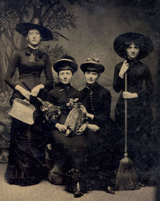 Victorian Women Dressed Up as Witches, ca. 1875.jpeg
