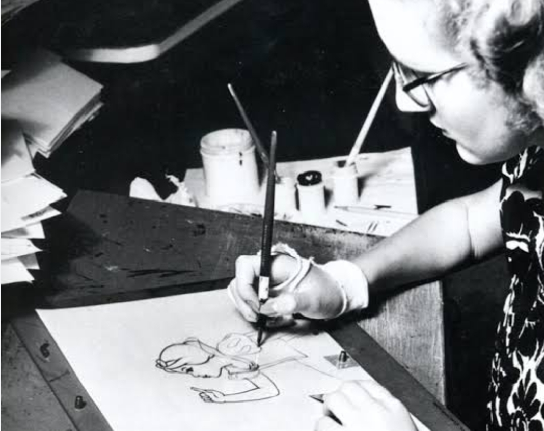 An Animator drawing the scene of Snow White c.jpg