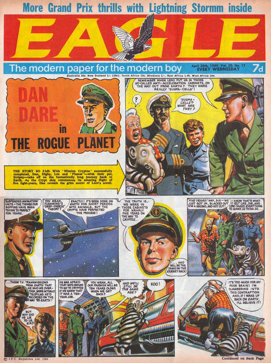 «Игл» №17, 1969 с обложечным комиксом «Дэн Дэйр».jpeg