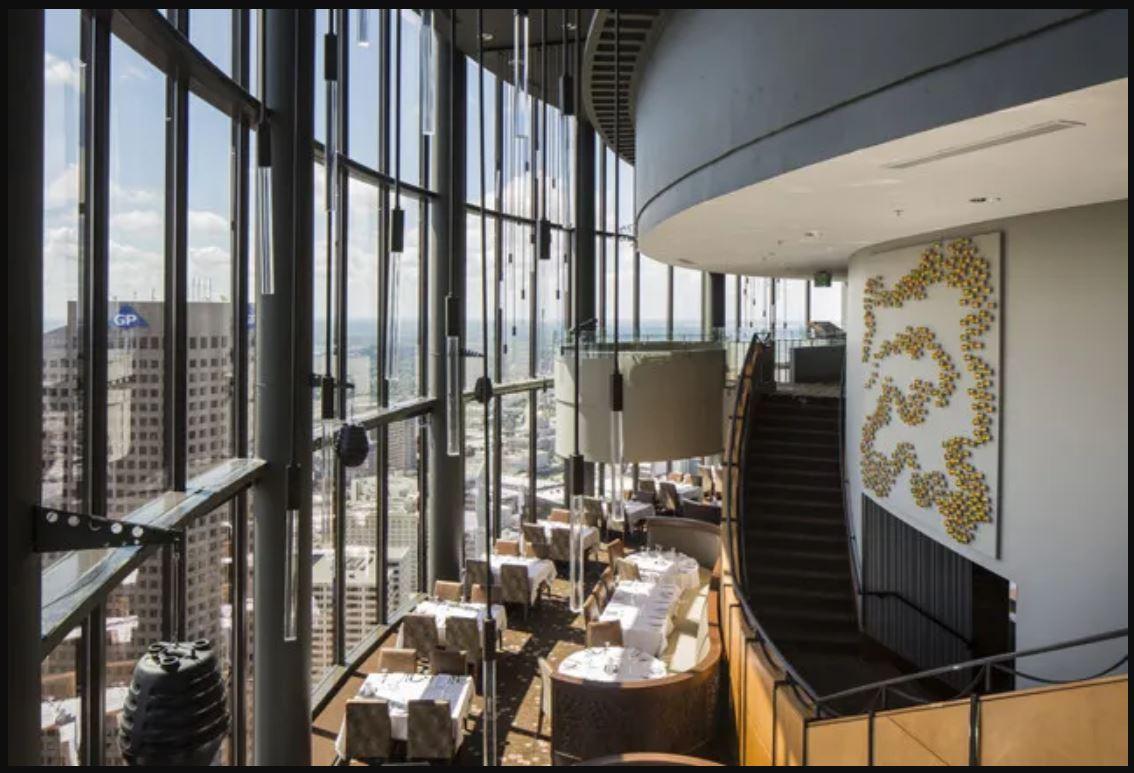 The sundial rotating restaurant, top floors of the Westin Peachtree Plaza, Atlanta GA. 1976.jpg