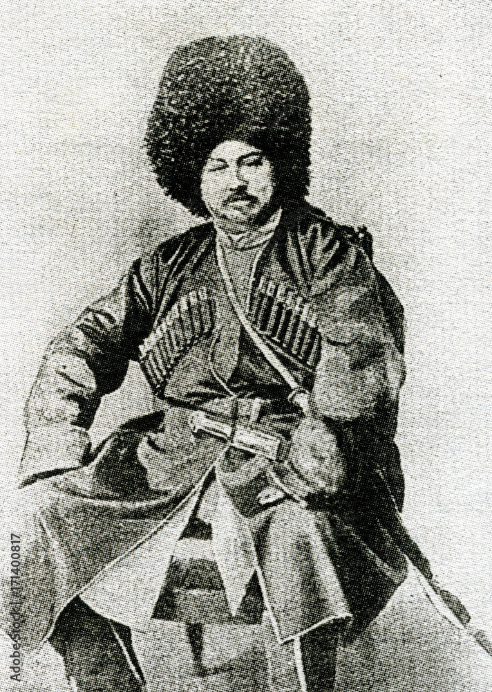 Alexandre Dumas in traditional caucasian male dress during his trip to Russia.jpg
