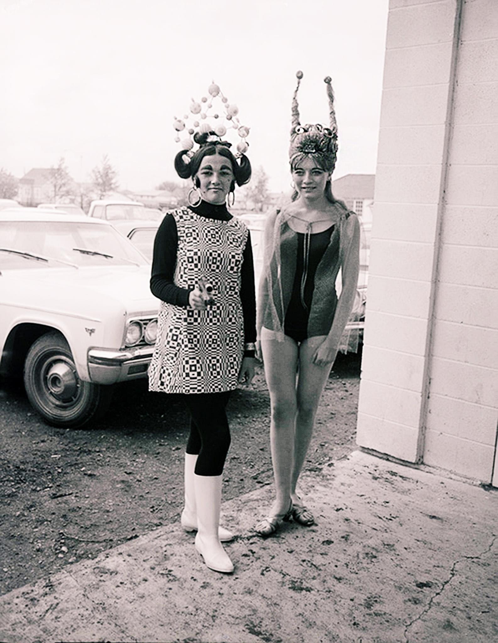 Two attendees at the official opening of The UFO Landing Pad, St. Paul, Alberta, 1967.jpeg