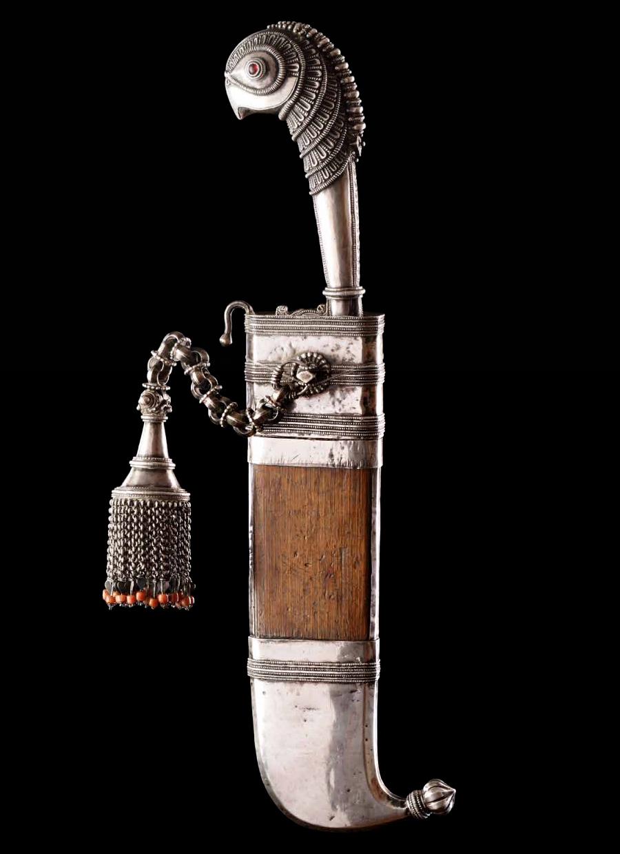 Knife and scabbard with silver mounts. India, 19th century.jpeg