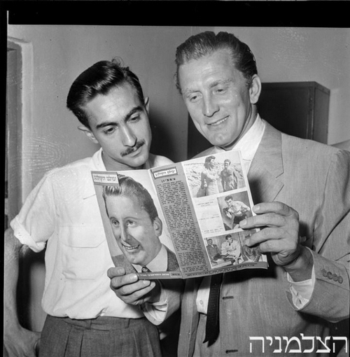 Kirk Douglas in Tel Aviv, 1952. Photo by Rudi Weissenstein.jpg