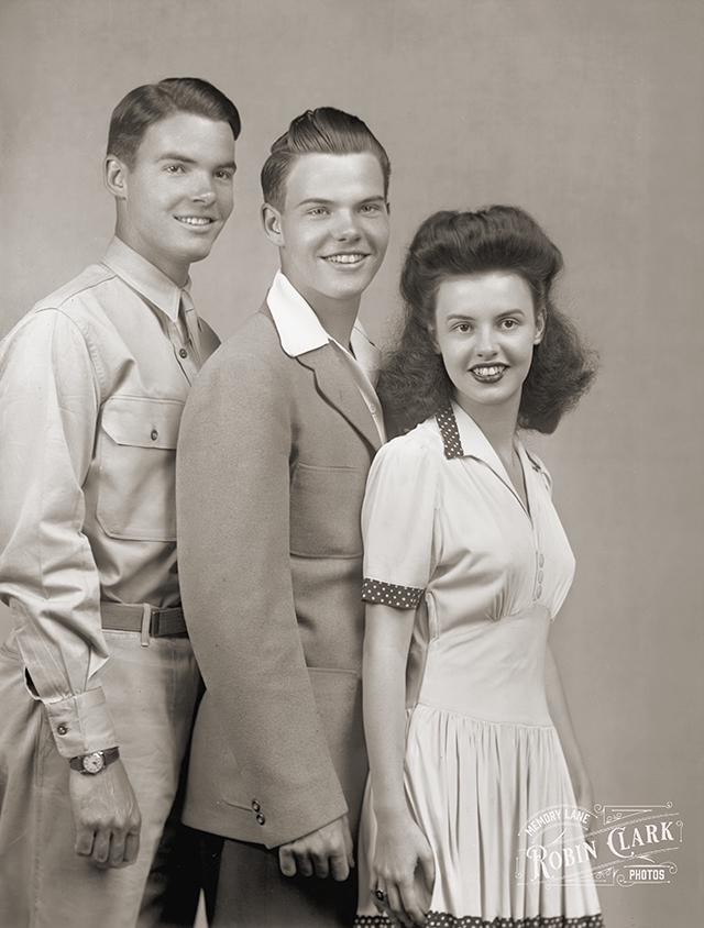 1940s photograph of three siblings in Gainesville, Georgia, captured by Nathan C. White.jpeg