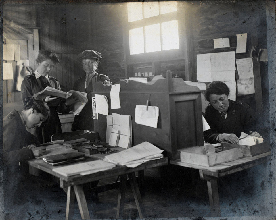 Women's Army Auxiliary Corps Orderly Room, WW1, Western Front , 1917.jpg