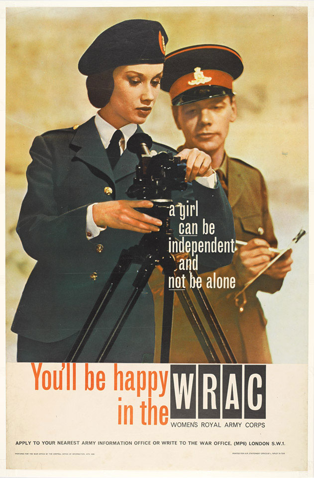'You'll be happy in the WRAC', recruiting poster, 1960.jpg