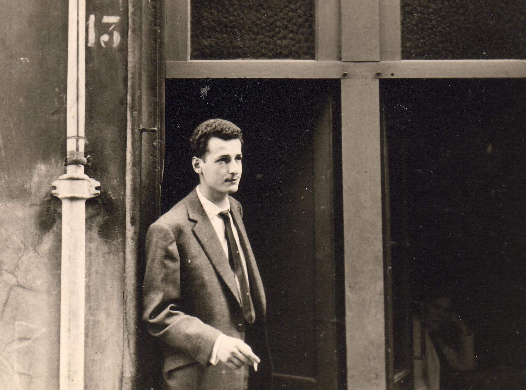 My dad in Antwerp in 1958, he wasn't born rich, but he was young and cool, and made his way.jpeg
