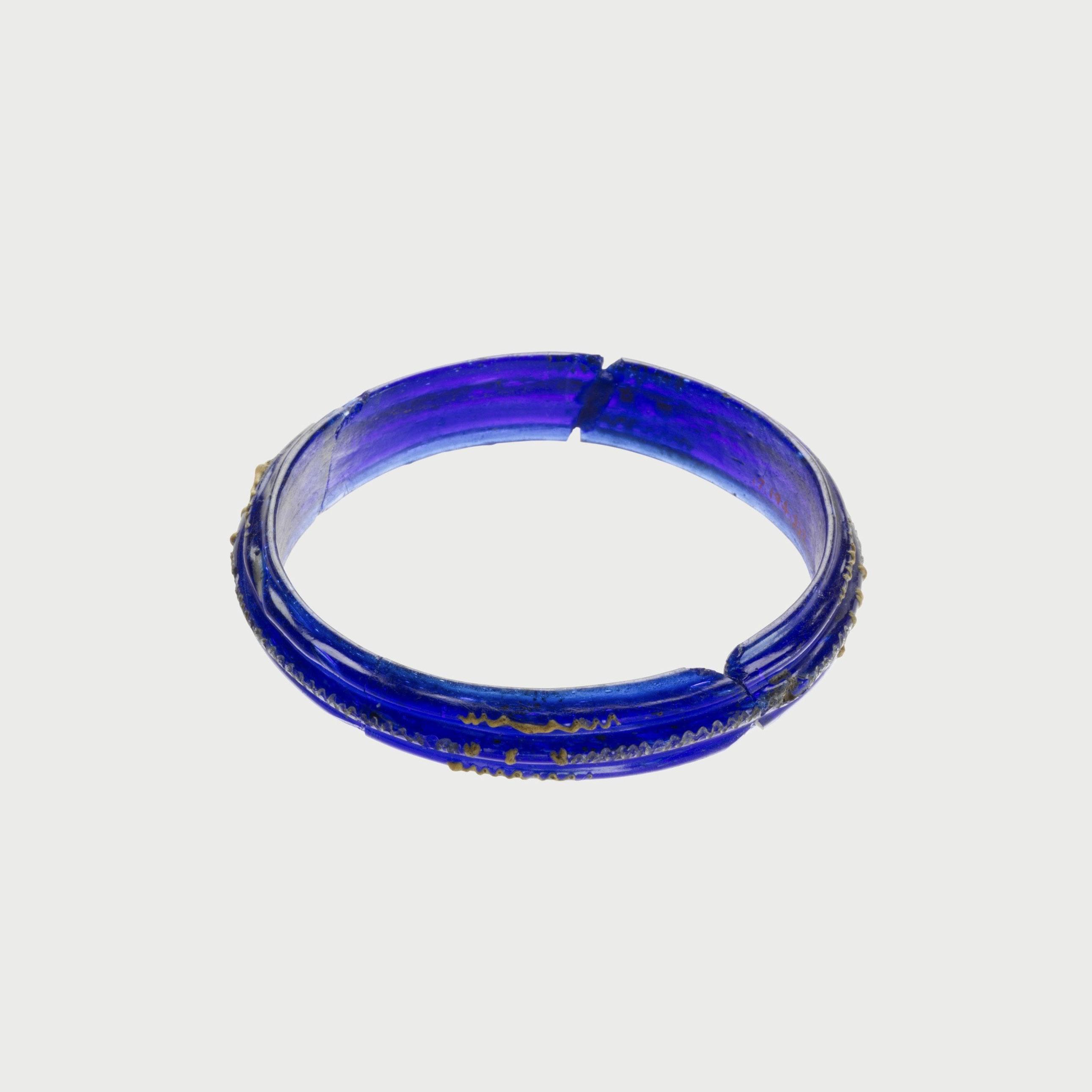 Blue glass Ancient Celtic bracelet. 3rd century BC..jpeg