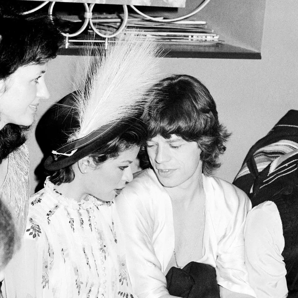 Mick Jagger backstage with his wife Bianca in Hamburg, Germany on October 02, 1973.jpeg