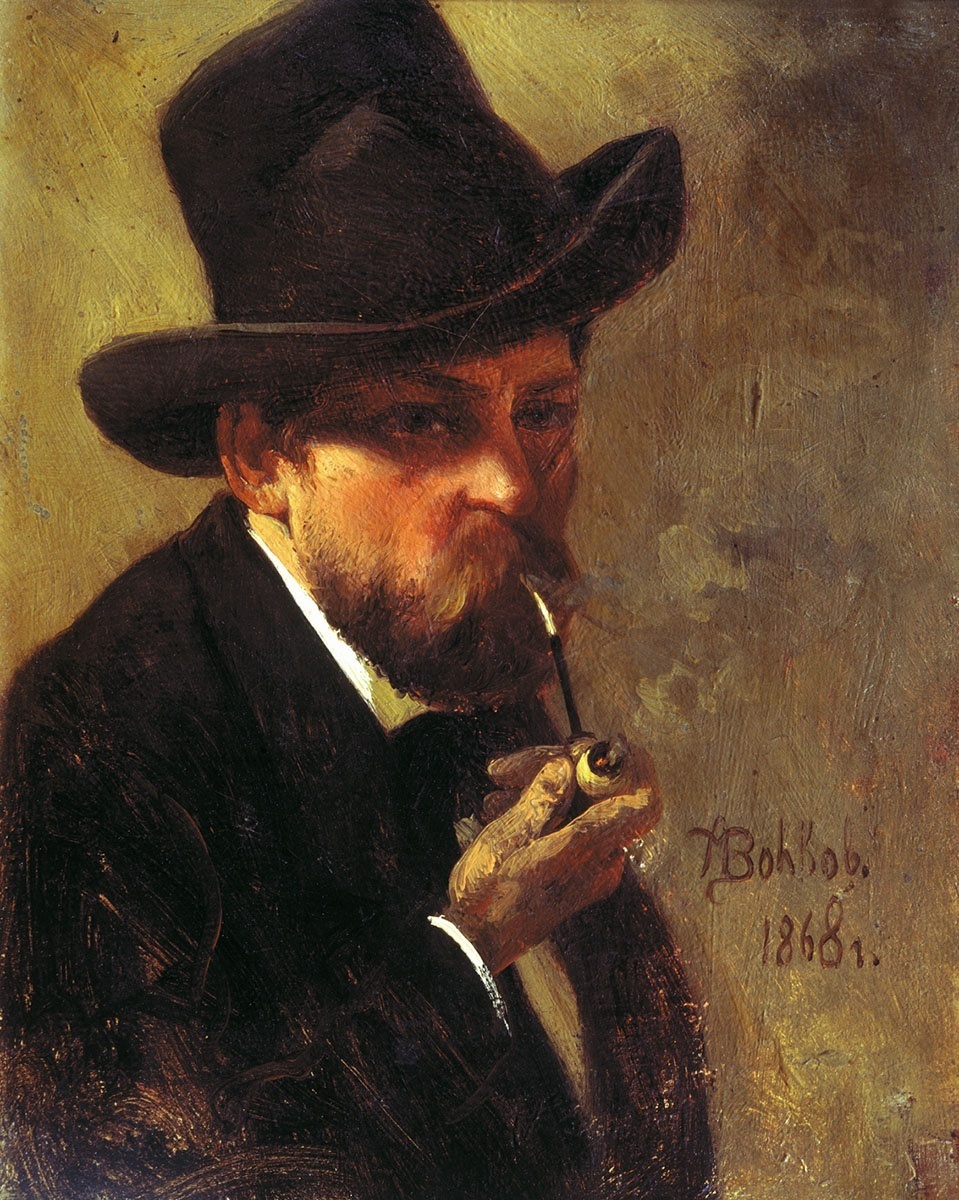 Волков, Адриан Маркович. Автопортрет, 1868.jpg