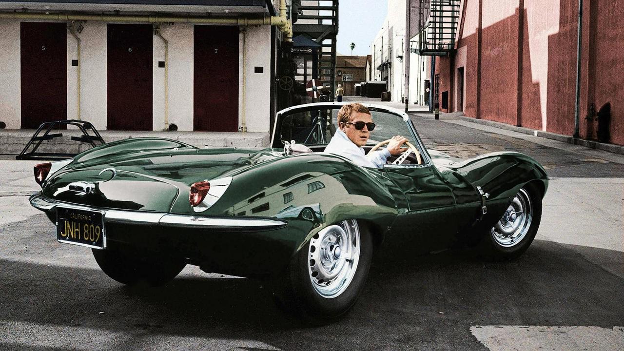 Steve McQueen driving a Jaguar XKSS, 1956.jpeg