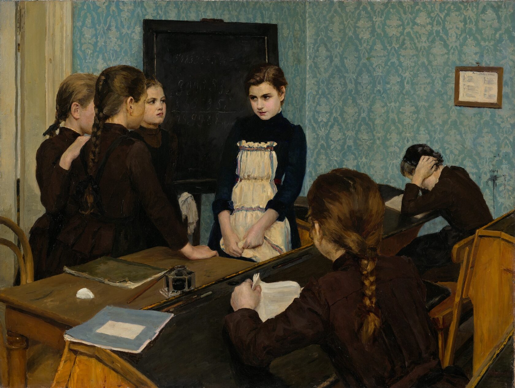 Эмилия Шанкс. Новенькая в школе. 1892.jpg
