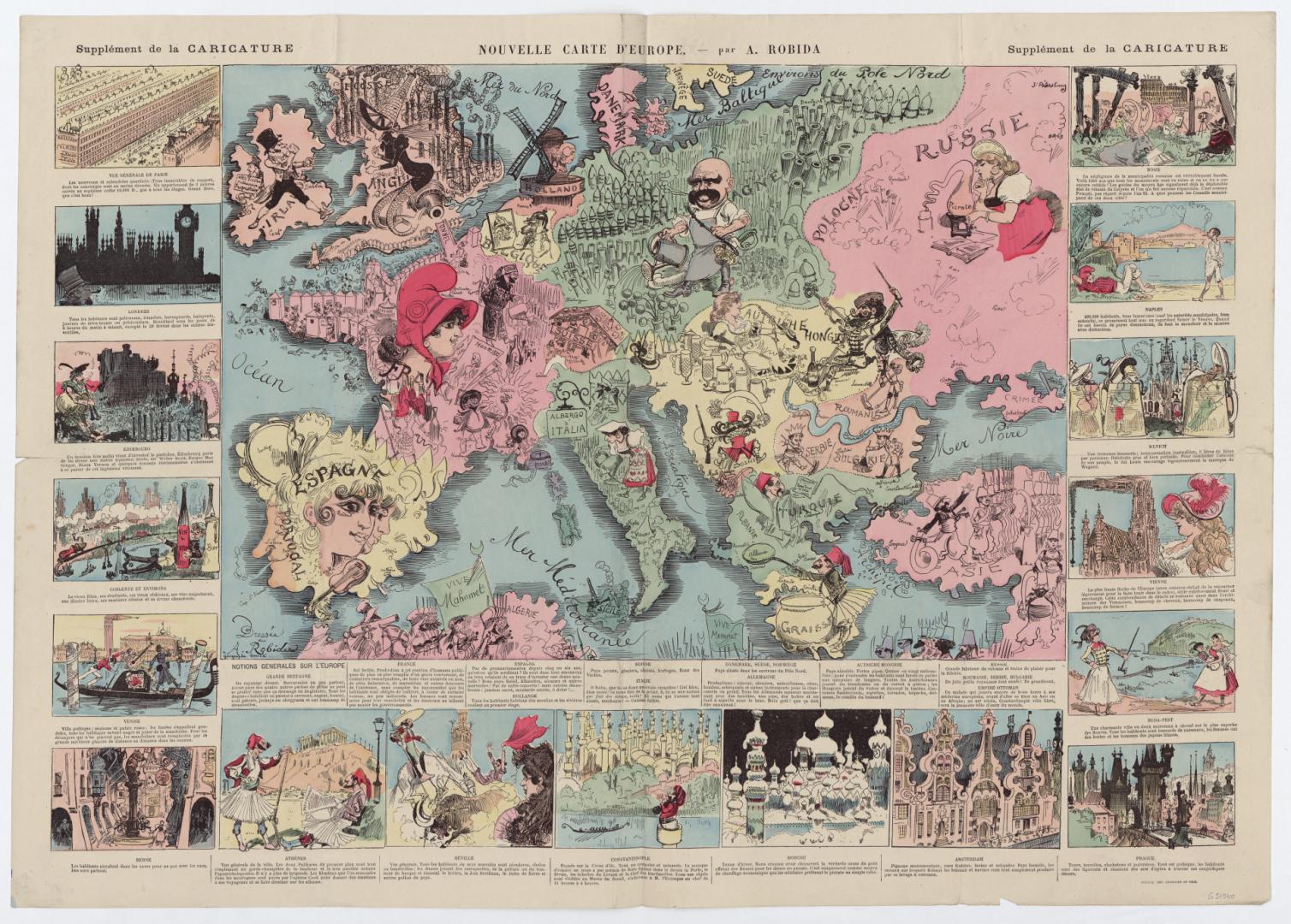 Robida. Nouvelle carte d'Europe. Vers 1879.jpg