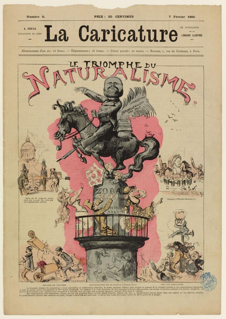 ROBIDA. Le triomphe du Naturalisme. 1880.jpg