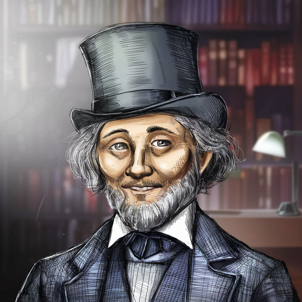 2. A captivating illustration of Nikolay Nekrasov.png