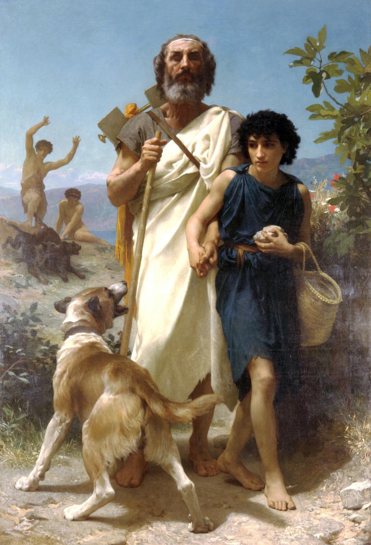Homer and his Guide (1874) by William-Adolphe Bouguereau.jpeg