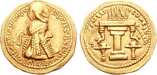 The word Iran on a golden coin of the founder of Sasanian Empire, Ardashir I (211–224 AD), indicating that Iran was recognized as Iran before it was ever known as Persia, a term which the Greeks used.jpeg