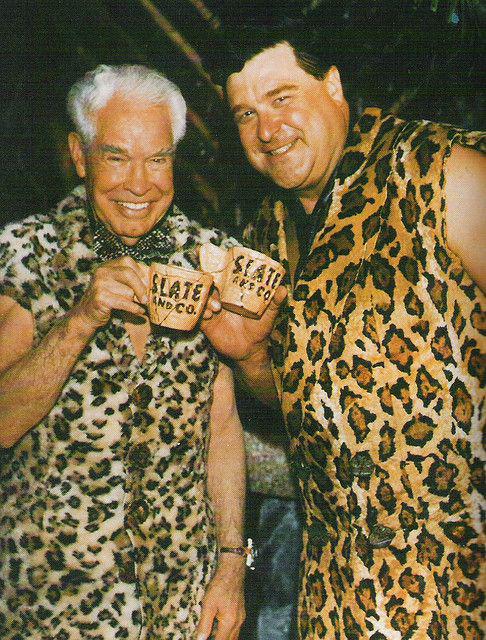 William Hanna and John Goodman on the set of The Flintstones (1994).jpeg