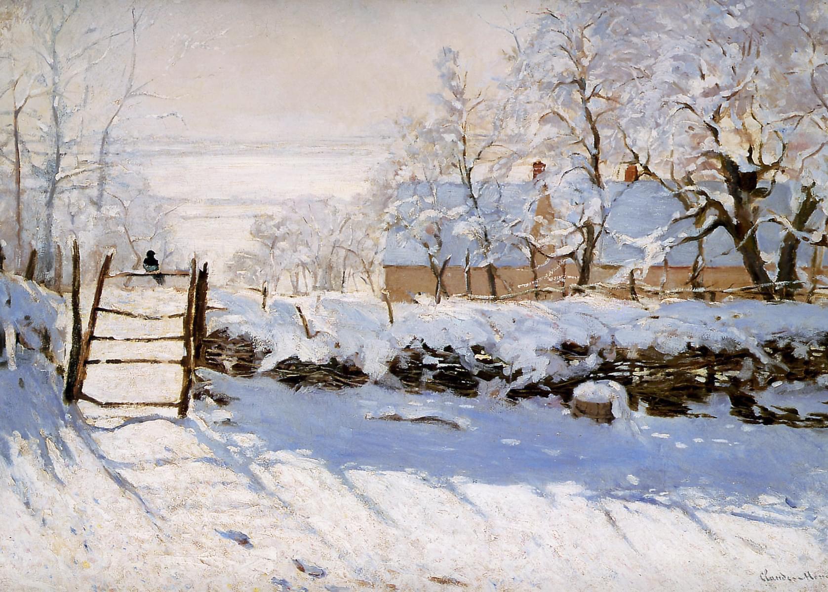 The Magpie, Oil on Canvas, Claude Monet, 1869.jpeg