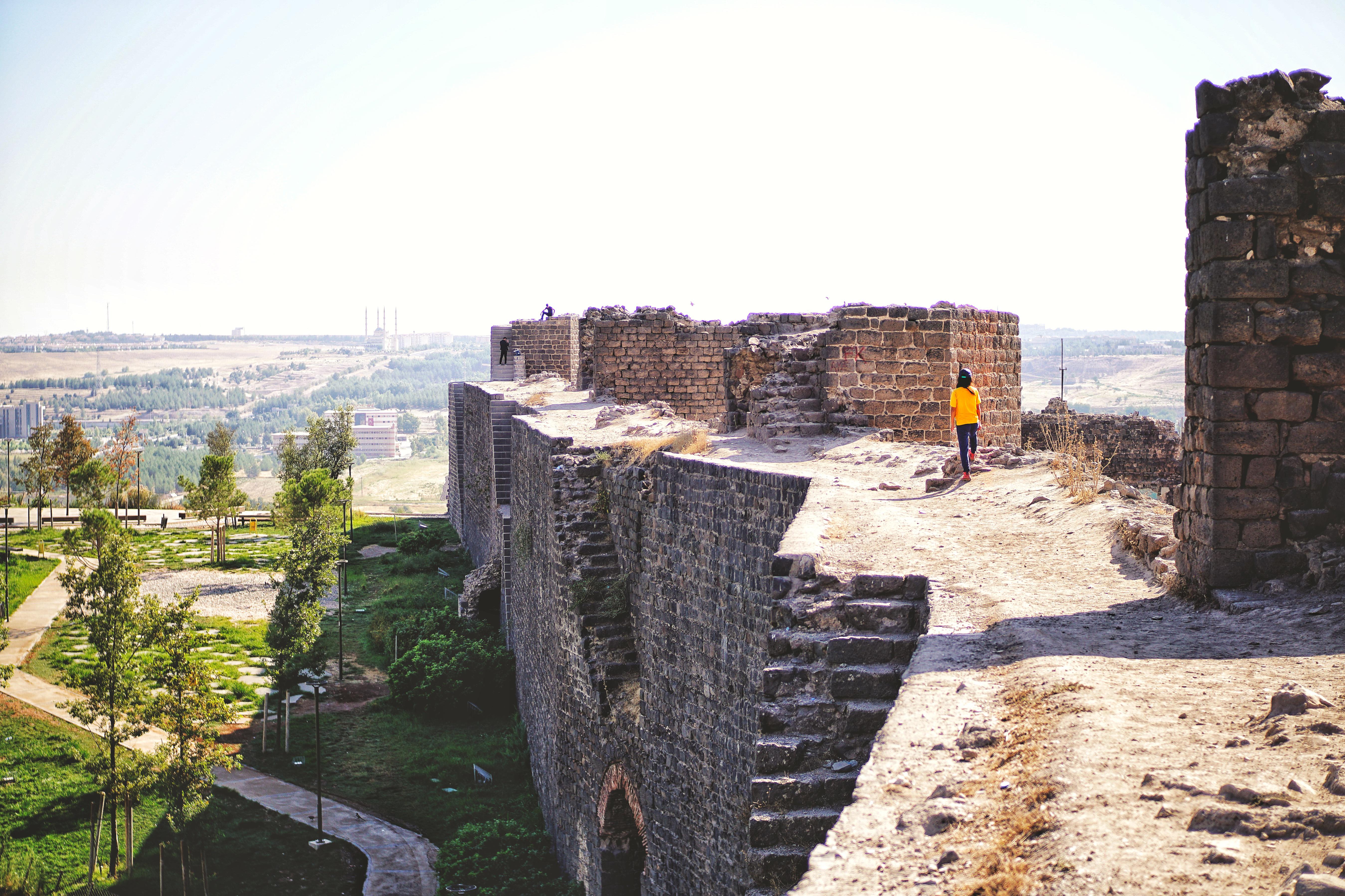 The Roman walls of Diyarbakir, a historic city in eastern Turkey. Built in the 4th century, they are nearly 6 km long and are some of the longest complete defensive walls remaining in the world.jpeg
