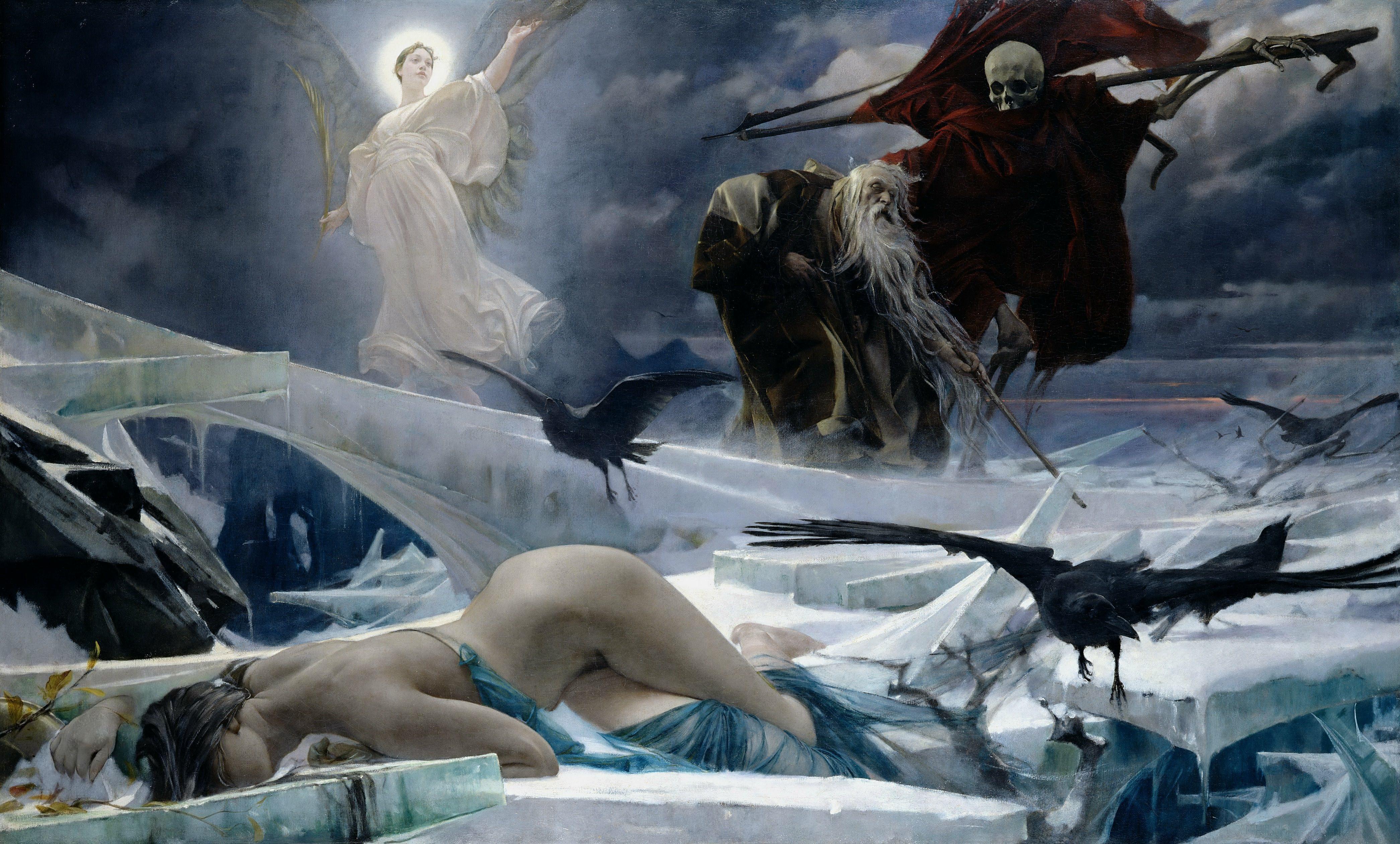 Adolf Hirémy-Hirschl - Ahasuerus at the End of the World (1888).jpeg