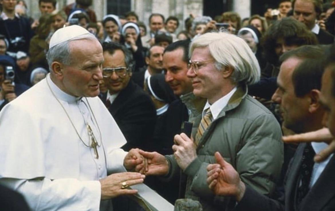 Andy Warhol meets Pope John Paul II, 1980.jpeg