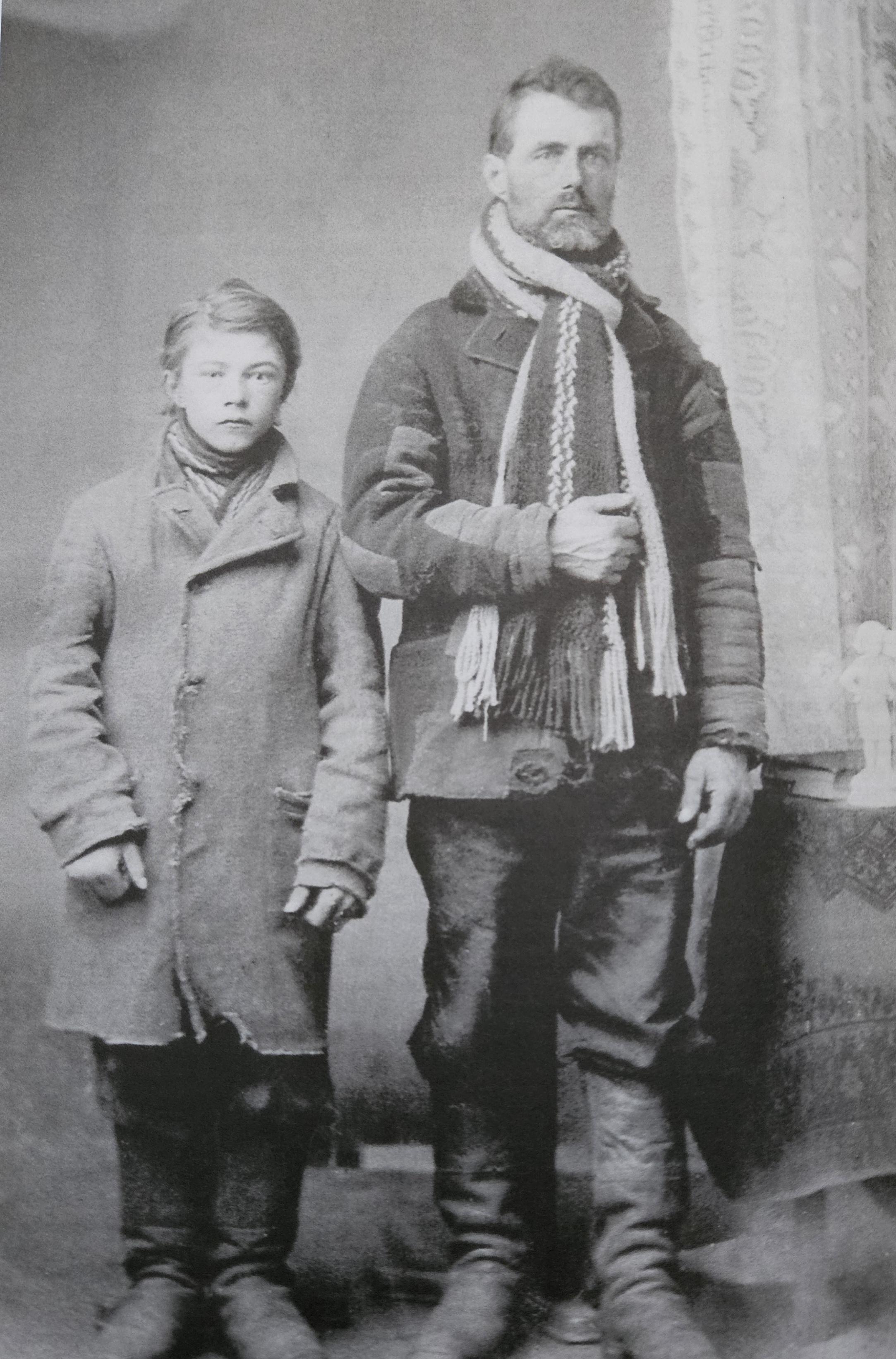 My great great great grandfather Peter and his son, my great great grandfather Willhelm, 1876.jpeg