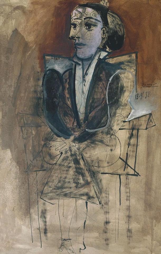 Dora Maar Seated, Oil on Canvas, Pablo Picasso, 1938.jpeg